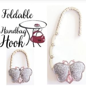 Butterfly Portable Handbag Purse Hook, Butterfly, Crossbody, Shoulder Bag, Tote